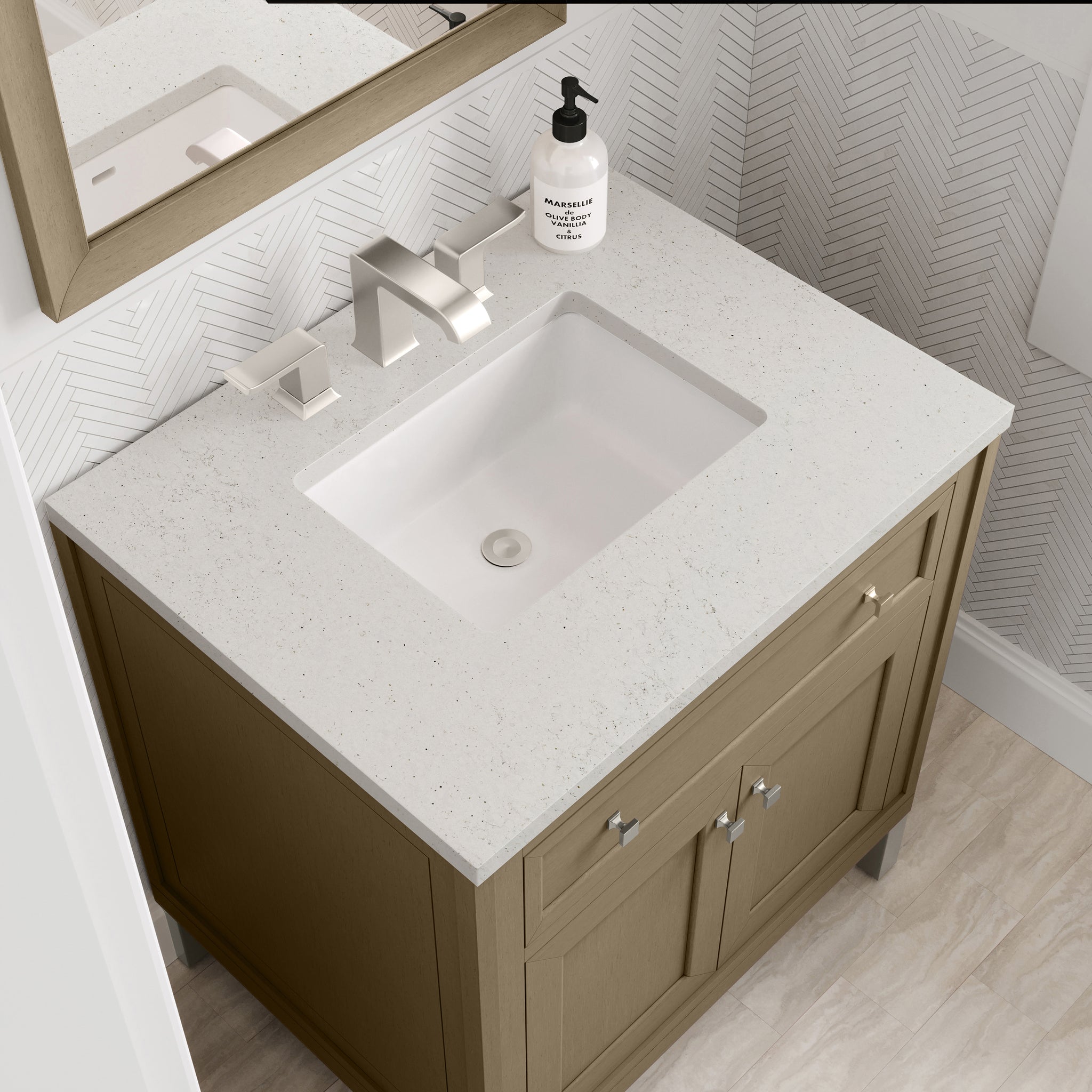 James Martin Chicago 30" Single Bathroom Vanity, Walnut Whisper, view 35