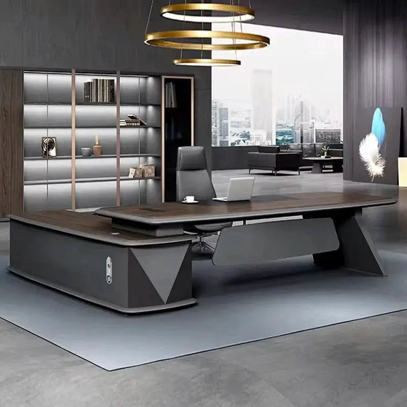 Alwin · Modern L-Shaped Executive Desk by Arc Grove