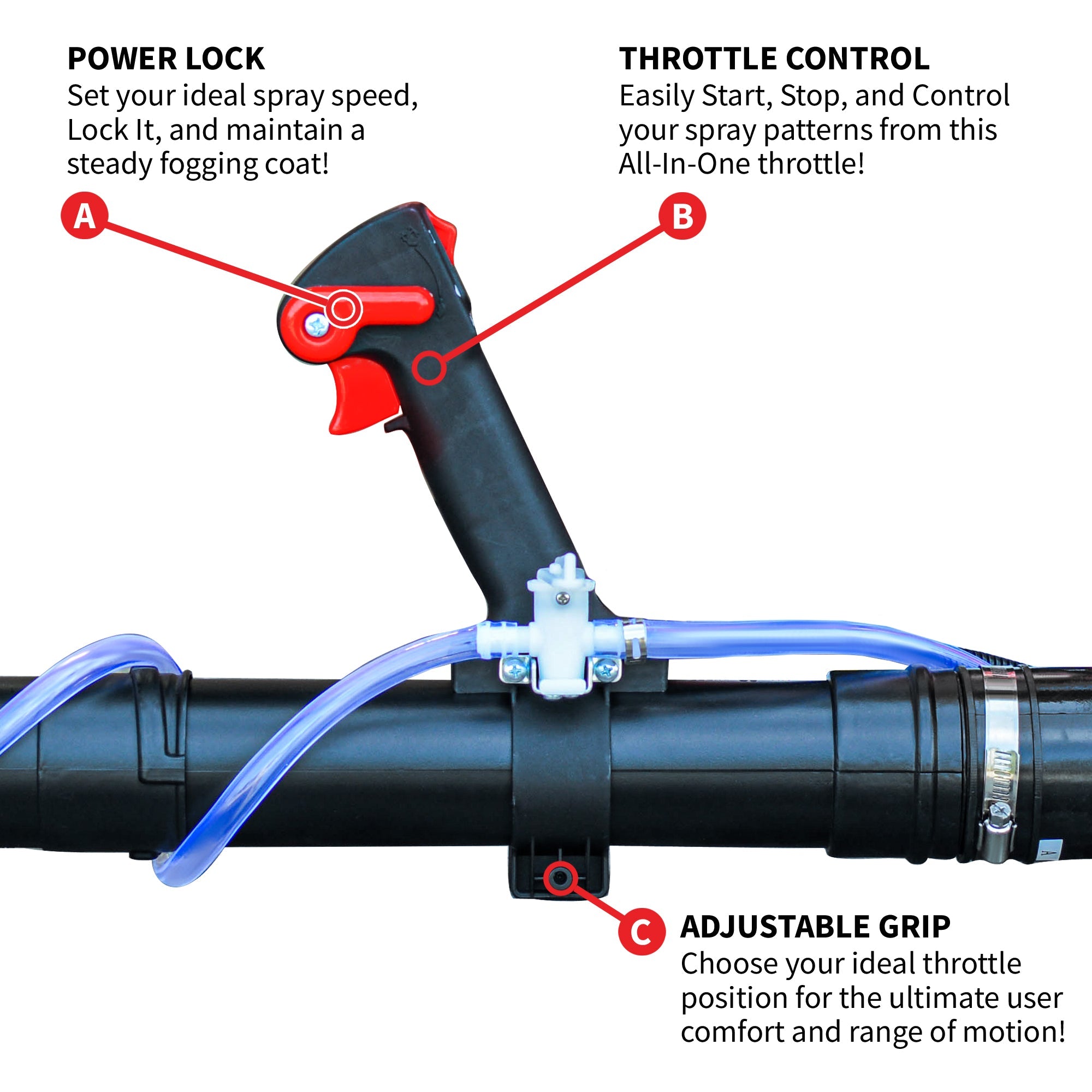 3.7 Gal Backpack Mosquito Fogger Leaf Blower for Pest Control by Tomahawk Power