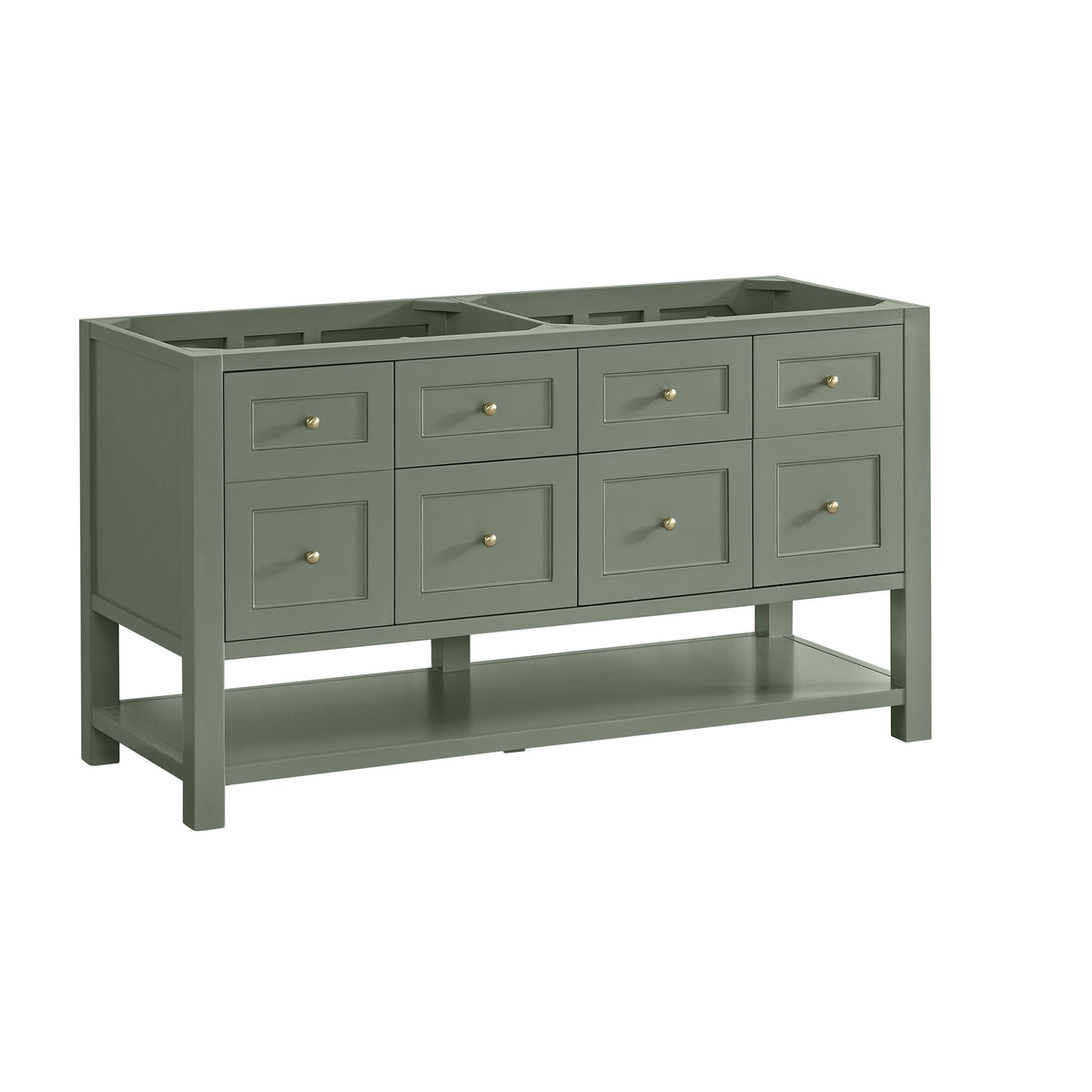 James Martin Breckenridge 60" Double Bathroom Vanity, Smokey Celadon, view 12