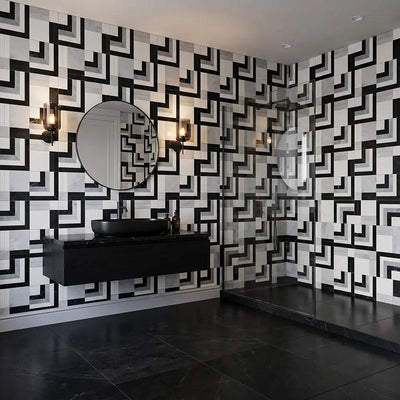 Black Marble Mosaics