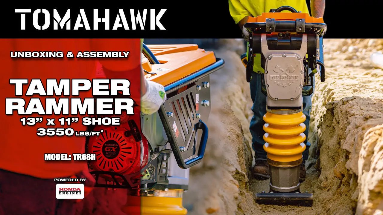 Transport Wheel Kit for 10" Tamper Shoe for Tomahawk Tamping Rammer by Tomahawk Power