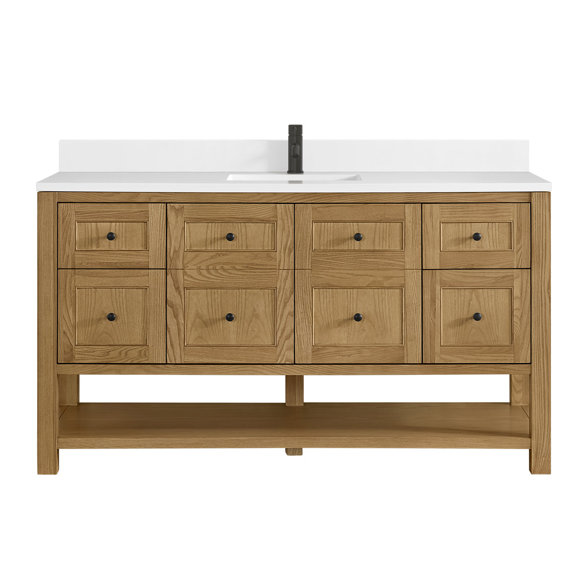 James Martin Breckenridge 60" Single Bathroom Vanity, Light Natural Oak, view 36