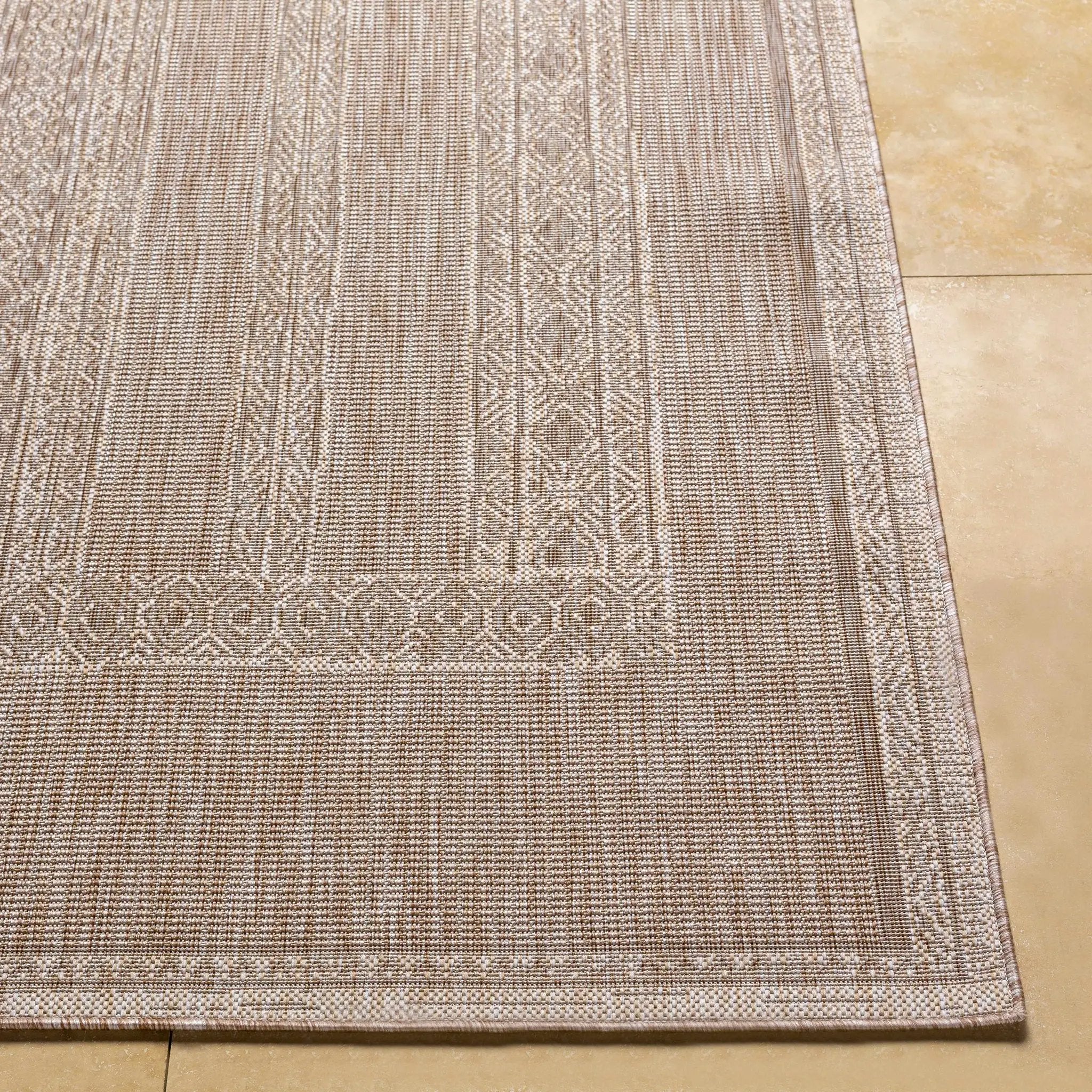 Unidos Beige Outdoor Area Rug - Clearance by Boutique Rugs