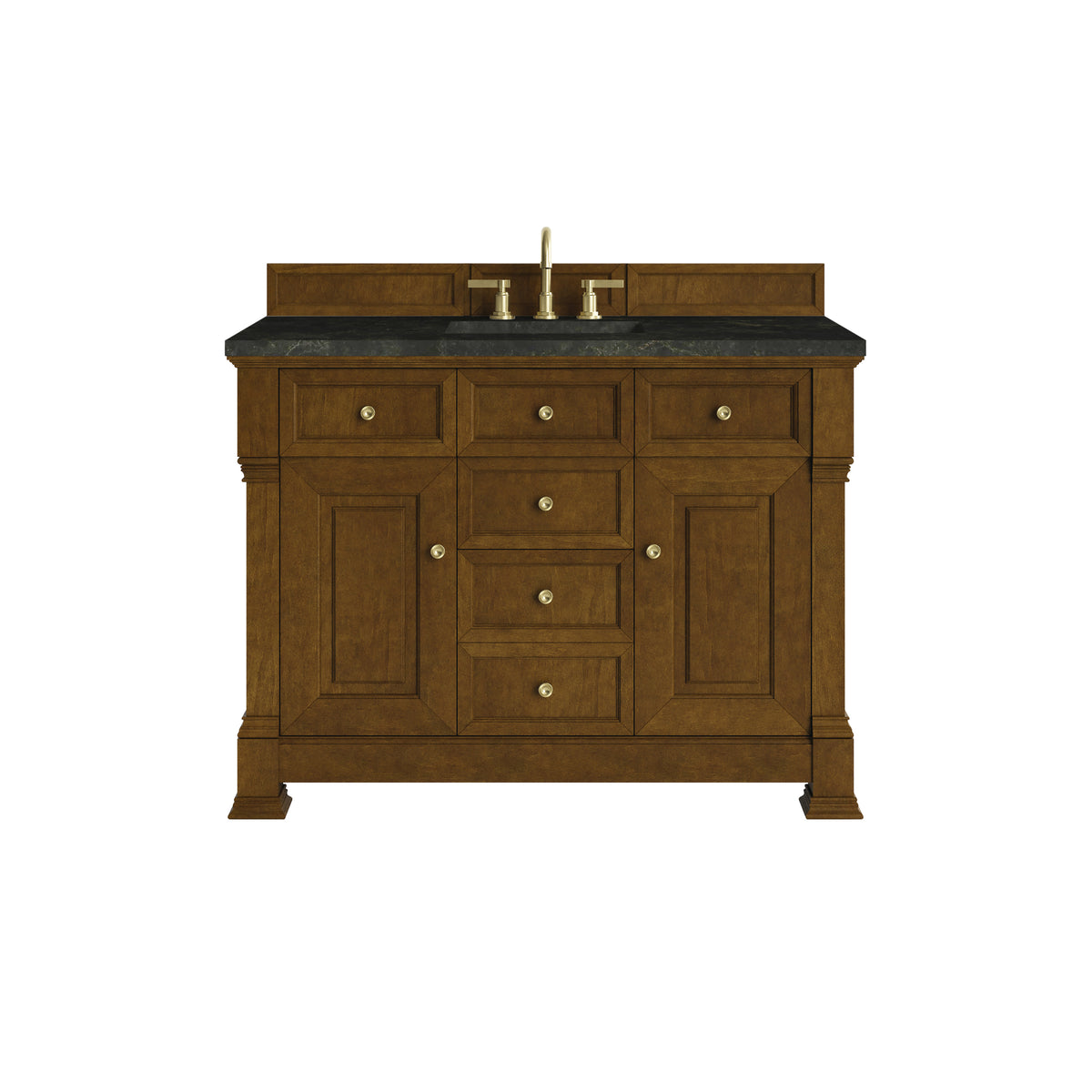 James Martin Brookfield 48" Single Bathroom Vanity, Honey Oak with Phantome countertop