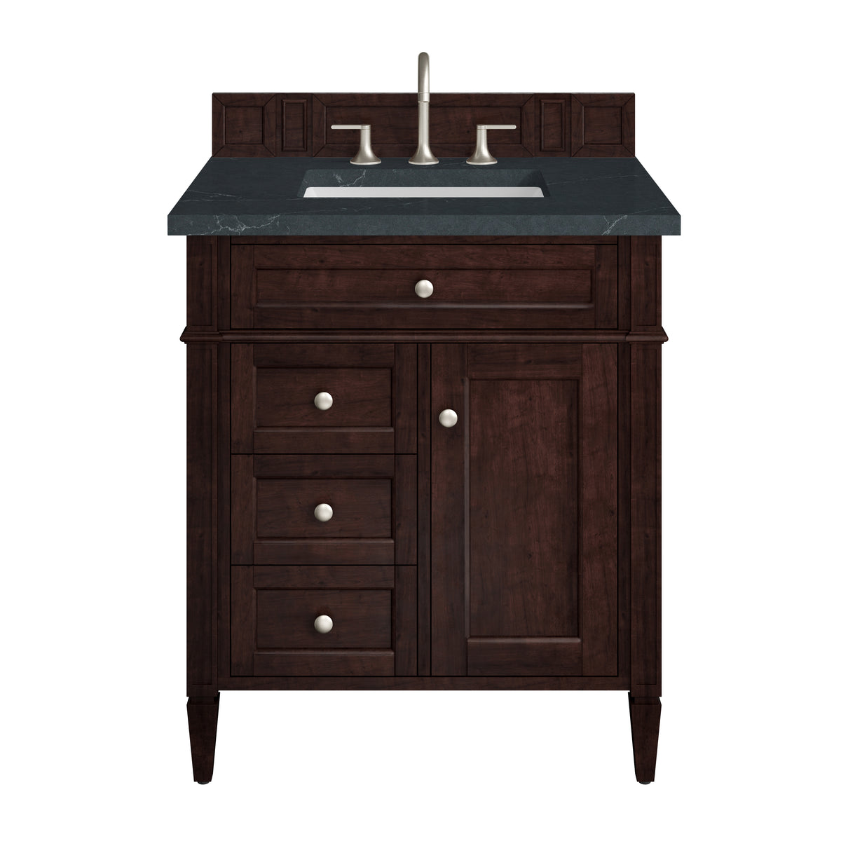 James Martin Brittany 30" Single Bathroom Vanity, Burnished Mahogany, view 28
