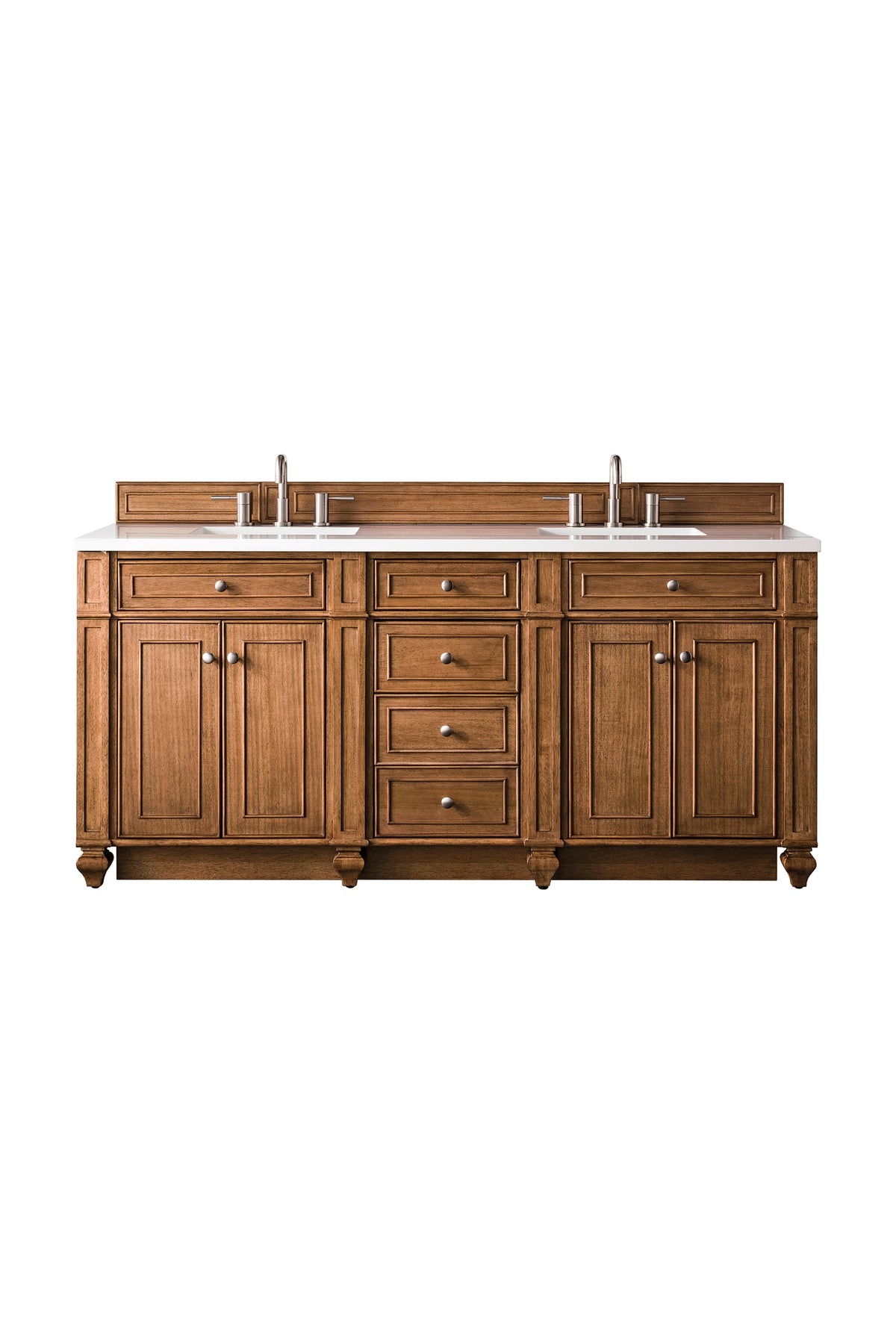 James Martin Bristol 72" Double Bathroom Vanity, Saddle Brown, view 20