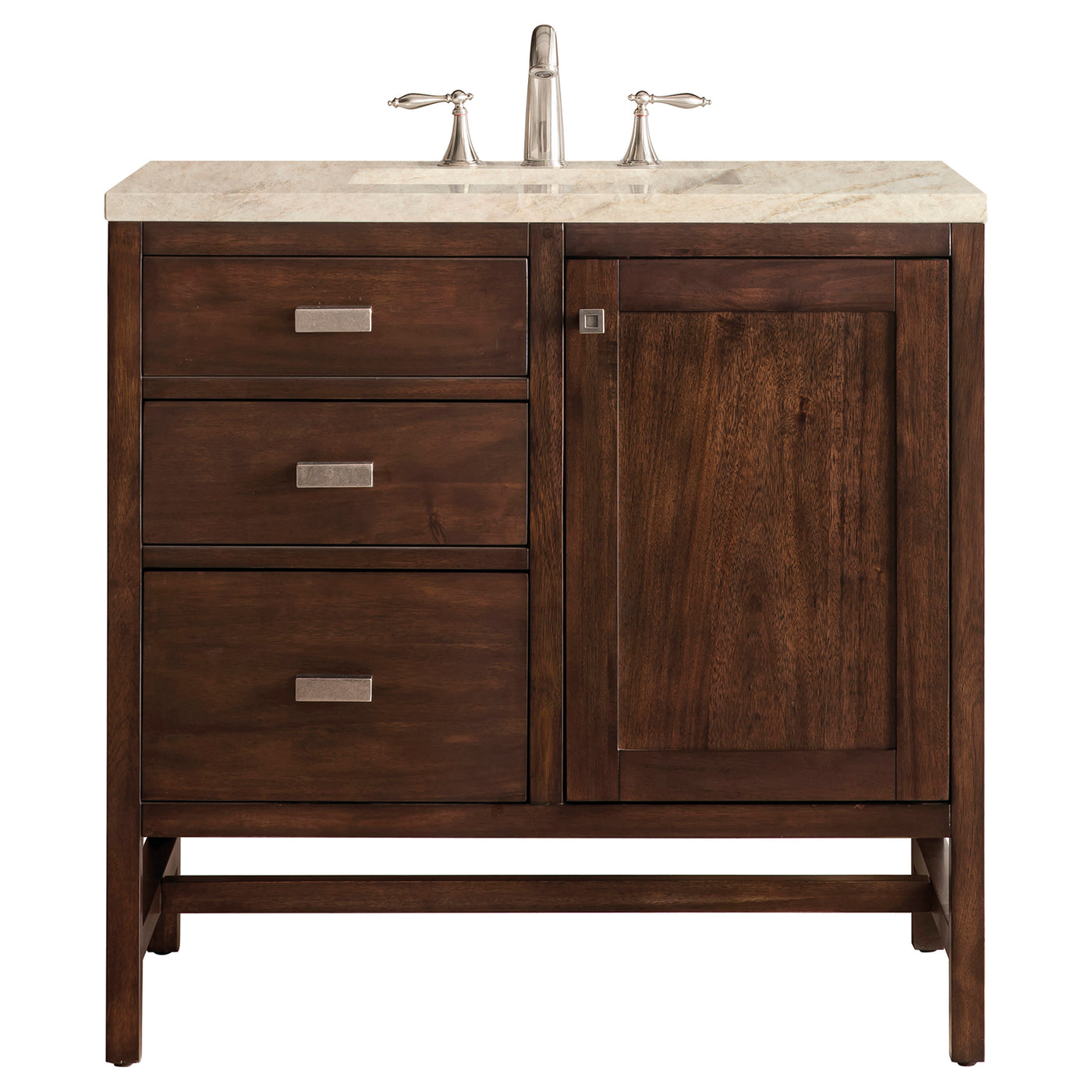 James Martin Addison 36" Single Bathroom Vanity, Mid-Century Acacia by James Martin