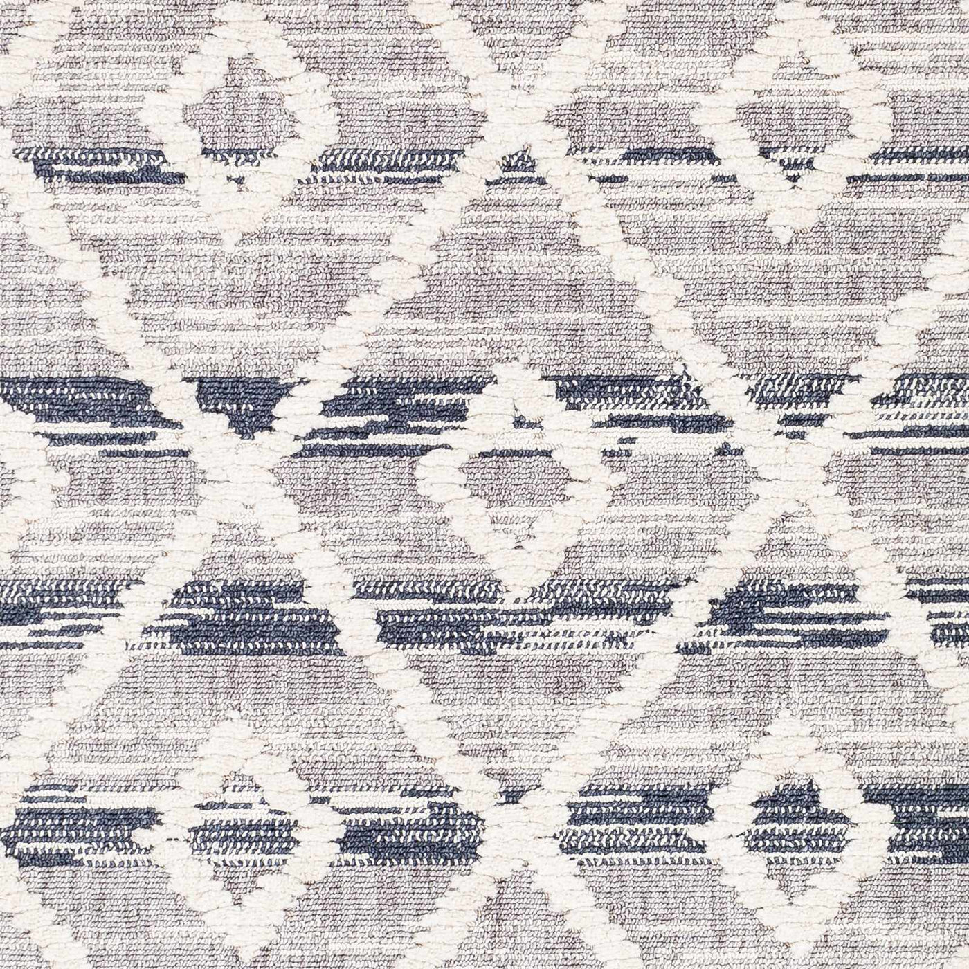 Upham High/Low Pile Rug with Tassels - Clearance by Boutique Rugs