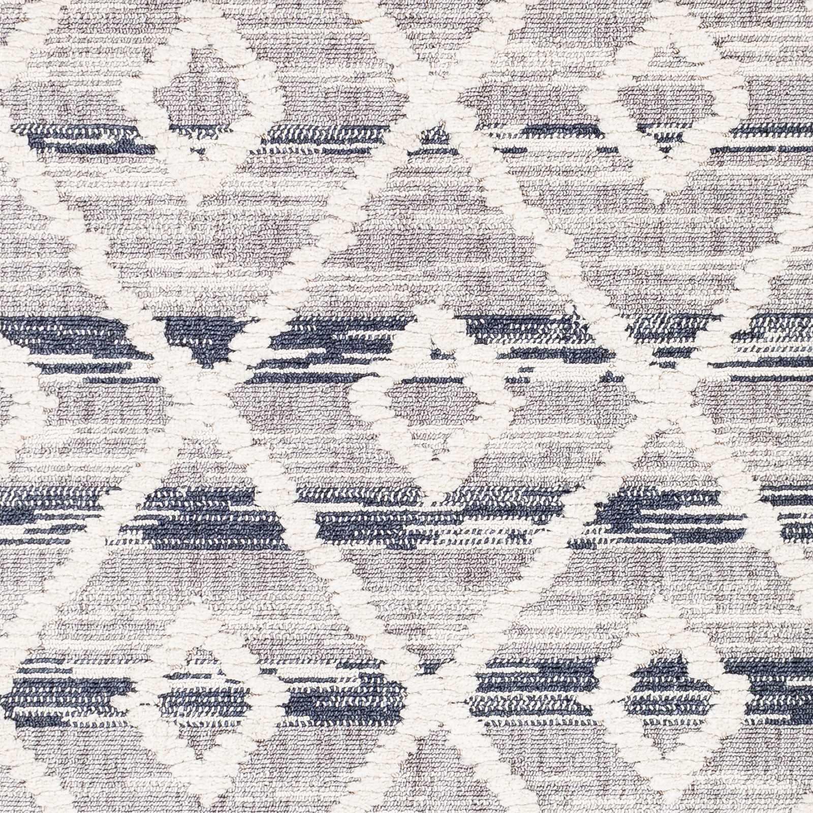 Upham High/Low Pile Rug with Tassels - Clearance by Boutique Rugs