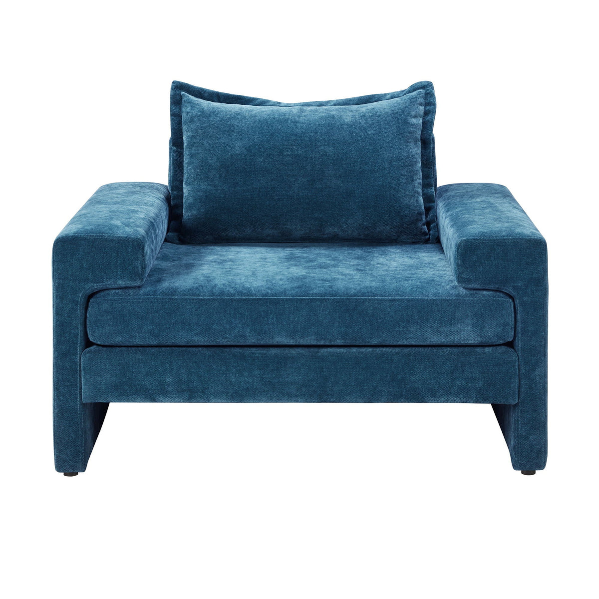 Upholstered Accent Chair With Wide Armrests And Ergonomic Back Support, photo 3 of 12