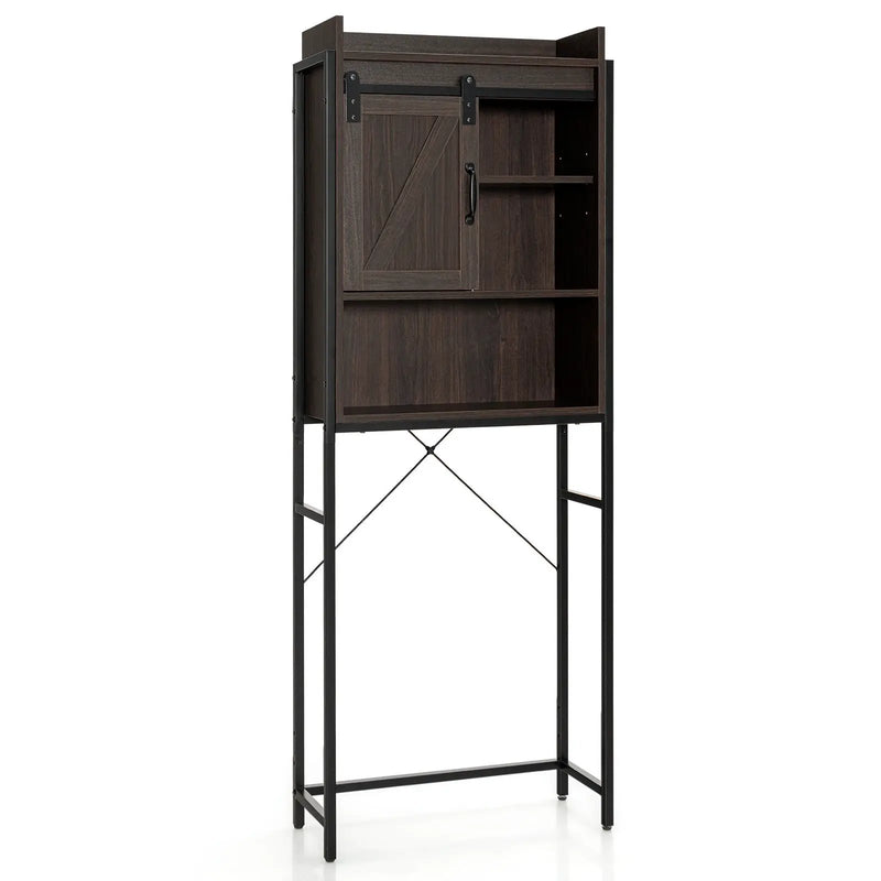 2-Piece Bathroom Storage Bundle: Over-the-Toilet Cabinet + Tall Corner Shelf by DirectDeals