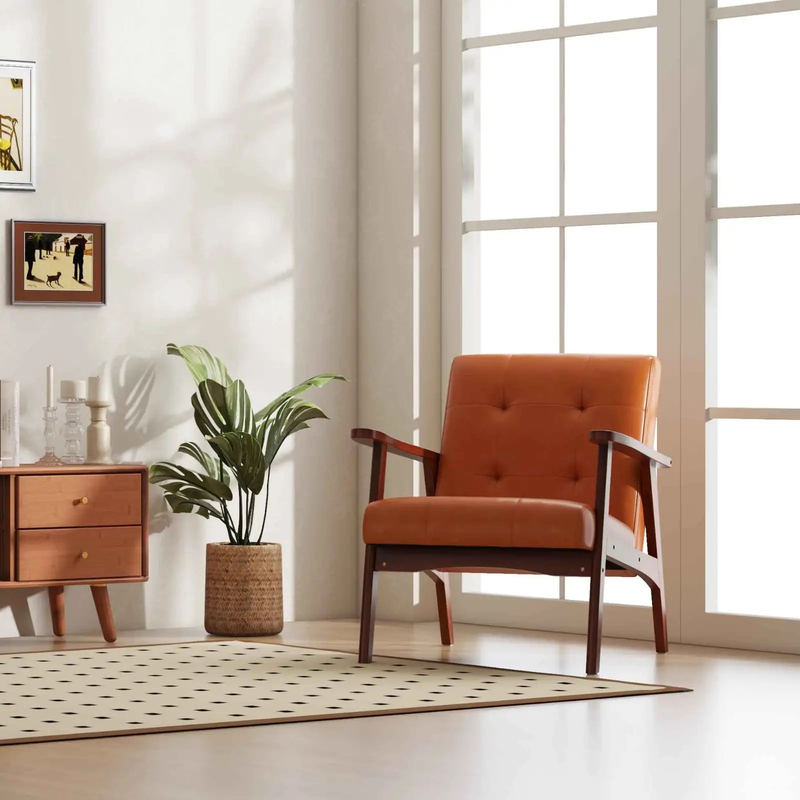 Living Room Bundle: TV Stand Storage Cabinet and Accent Chair by DirectDeals
