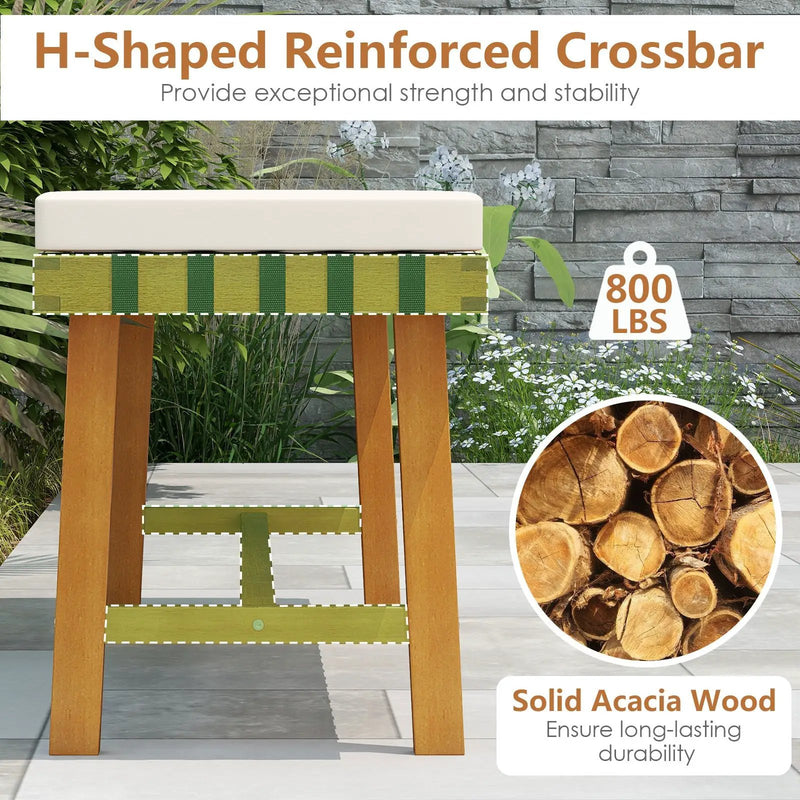 3-Piece Patio Dining Set for 4 People Farmhouse Furniture by DirectDeals