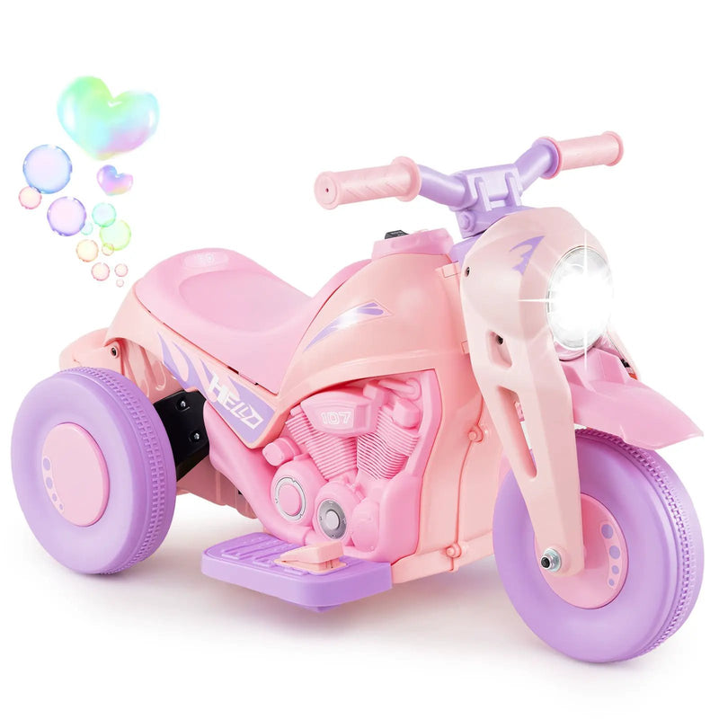 6V Kids Electric Ride on Motorcycle with Bubble Maker and Music by DirectDeals