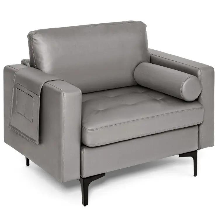 Living Room Set: Floor Lamp + Accent Chair + 3-Seat Sofa by DirectDeals