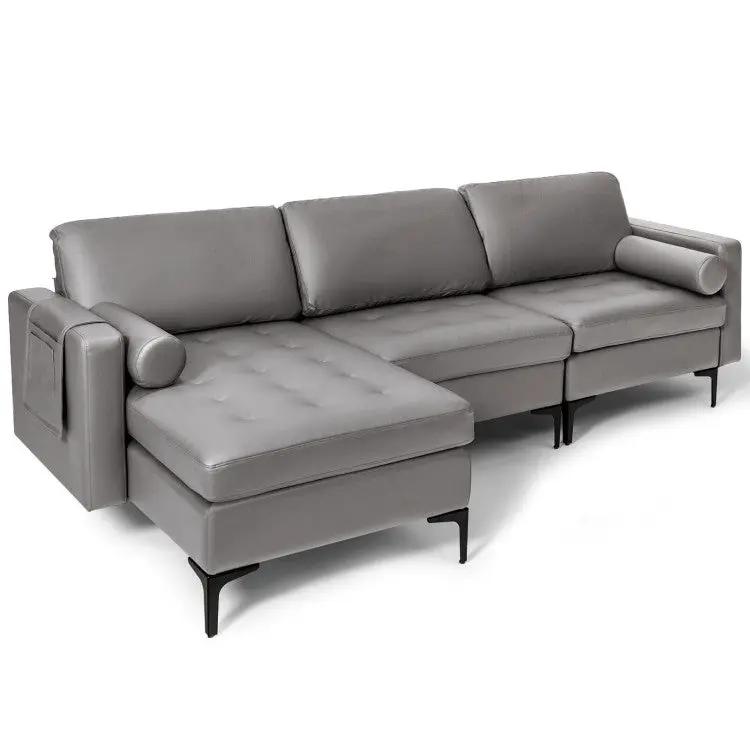 8-Piece Complete Industrial and Modern Living and Dining Room Set by DirectDeals