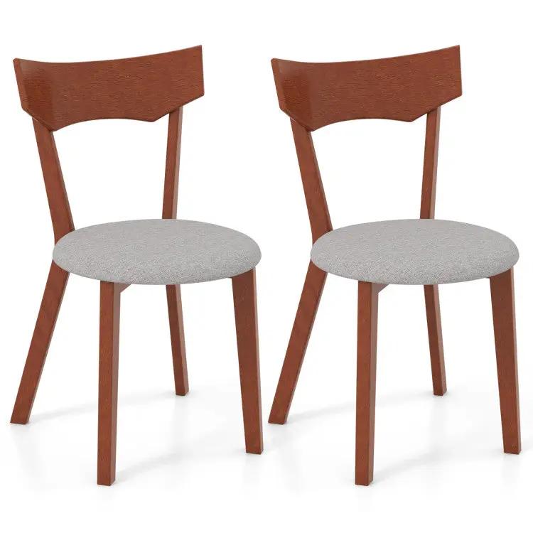 Modern Furniture Set with 2 Dining Chairs Computer Desk and 3 Pieces Coffee Tables by DirectDeals
