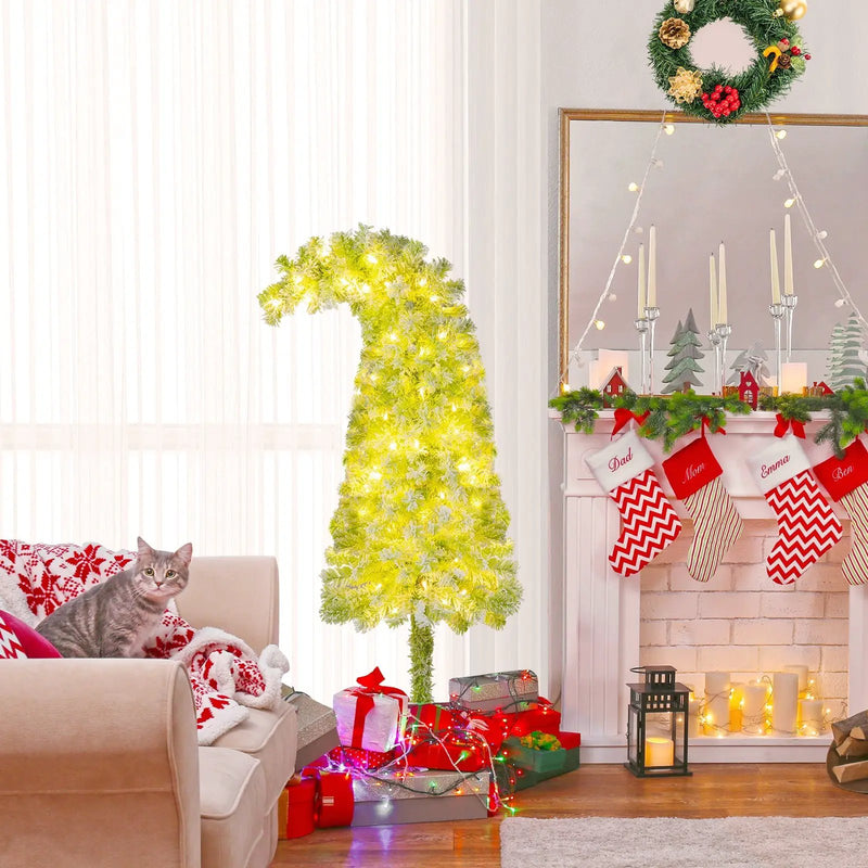 5/6/7 FT Whimsical Christmas Tree with Bendable Top and 216/290/366 Branch by DirectDeals