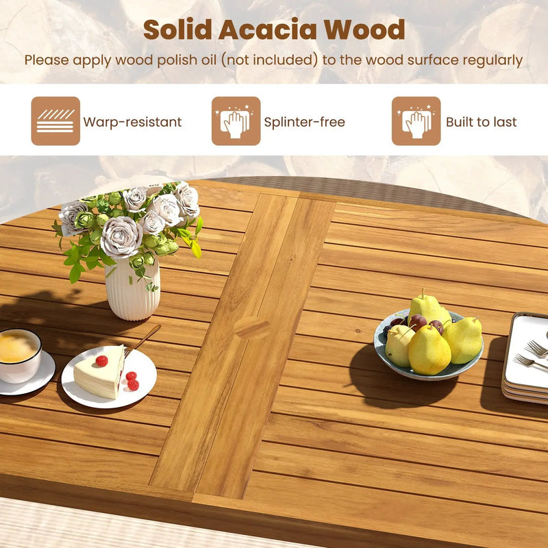 3 Pieces Patio Dining Table Set 63‚Äù Rectangle Table and 2 Backless Bench by DirectDeals