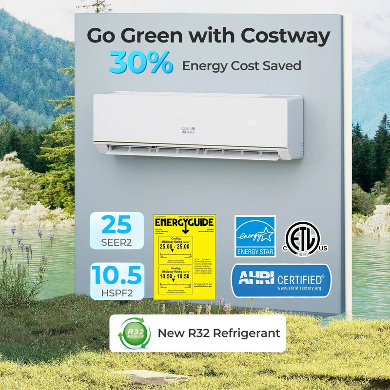 SEERXtreme Series 24000 BTU 25 SEER2 208-230V Mini Split Heat Pump Heating at -15¬∞F WiFi Enabled by DirectDeals