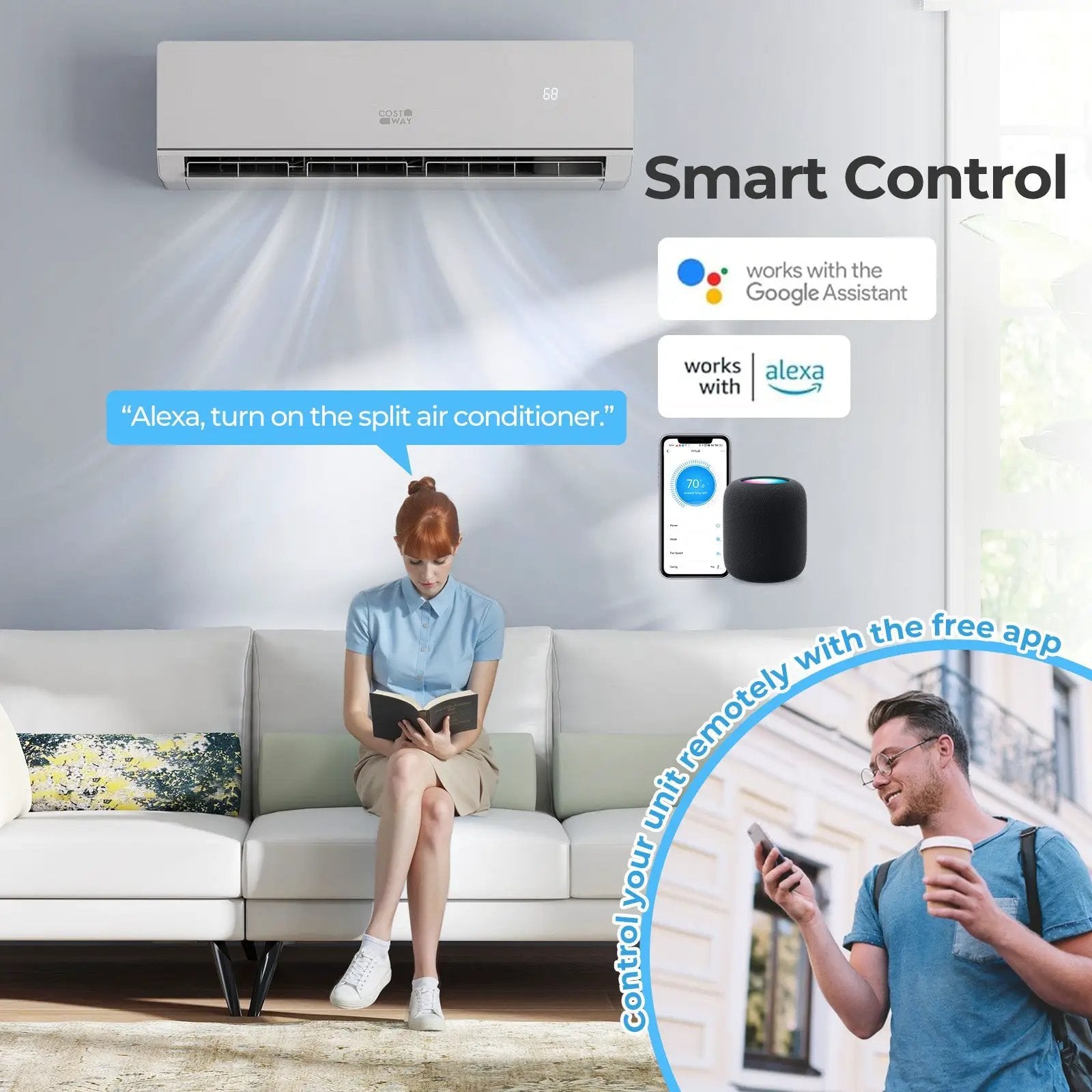 SEERXtreme Series 24000 BTU 25 SEER2 208-230V Mini Split Heat Pump Heating at -15¬∞F WiFi Enabled by DirectDeals