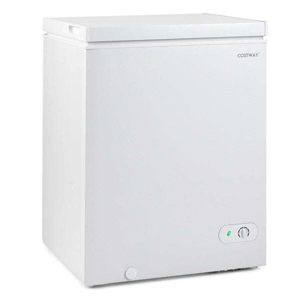 141 L/5 Cu.Ft Compact Chest Freezer with 7-Gear Adjustable Temperature-White, photo 2 of 8