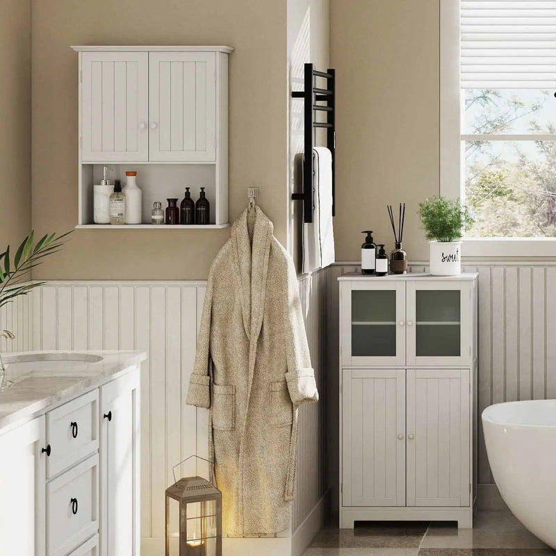 Laundry Room Bundle: 4-in-1 Storage Set Storage Cabinets and Rack Set by DirectDeals