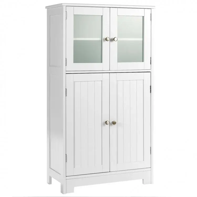 Laundry Room Bundle: 4-in-1 Storage Set Storage Cabinets and Rack Set by DirectDeals