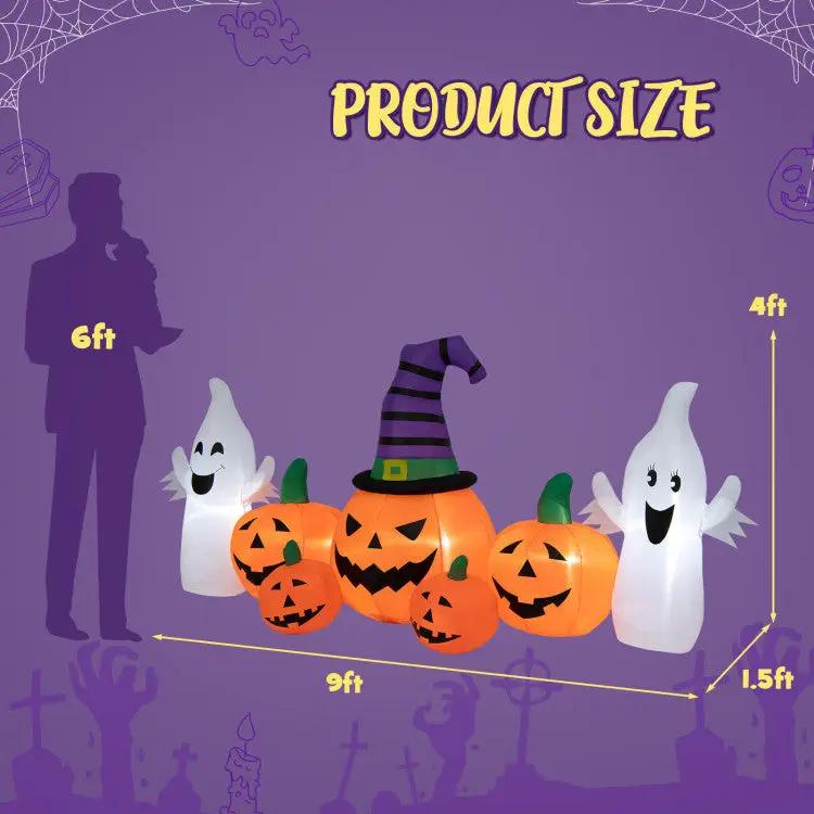 Halloween Groundbreaker Climbing Zombie+Inflatable Pumpkins by DirectDeals