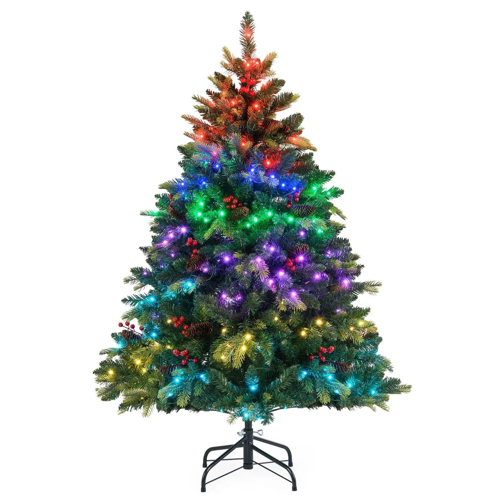 5/6/7/8 FT Artificial Christmas Tree with LED Lights and Remote APP Control by DirectDeals