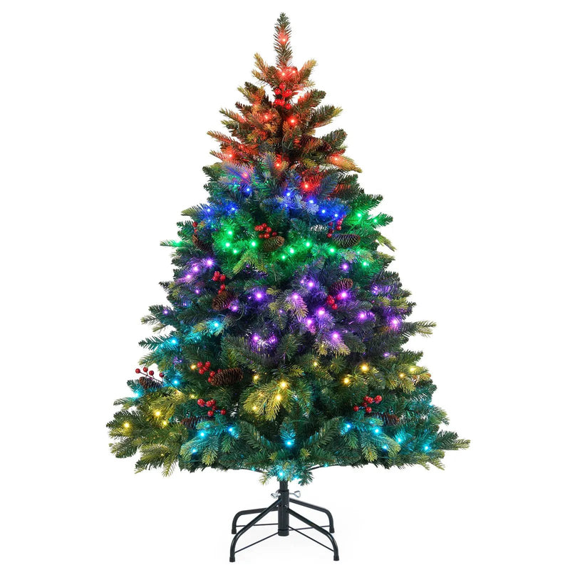 5/6/7/8 FT Artificial Christmas Tree with LED Lights and Remote APP Control by DirectDeals