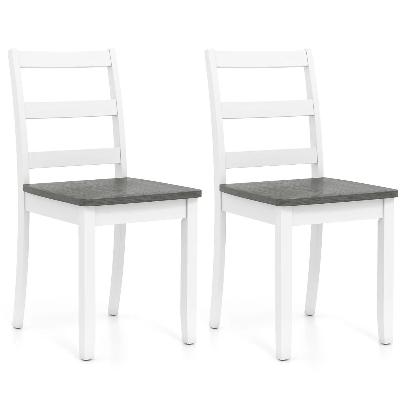Set of 2 Wood Dining Chairs with Solid Rubber Wood Legs by DirectDeals