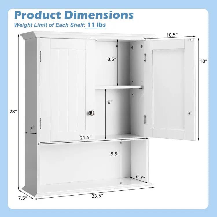 Dining Room Set: Tall Storage Cabinet and Trash Can Cabinet and Wall Mount Storage Organizer by DirectDeals