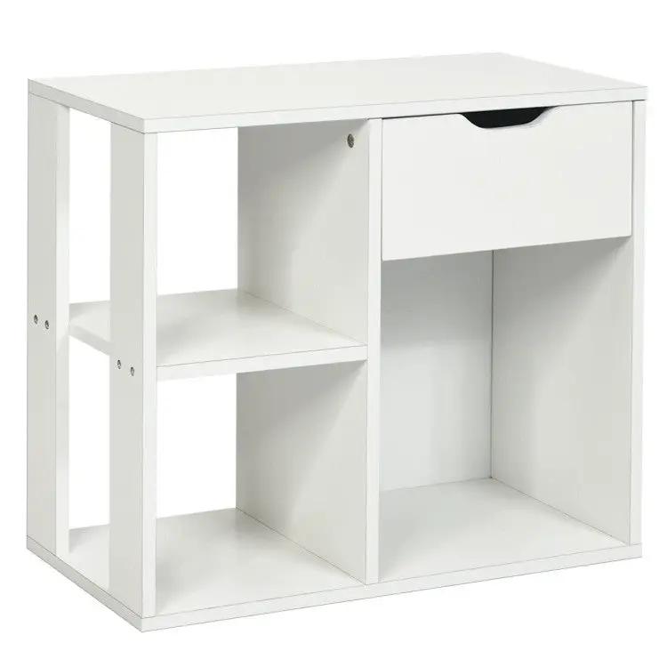 5-Piece Modern Living Room Furniture Set: Side table+Coffee table+Console table+Bookcase+Corner shelf by DirectDeals