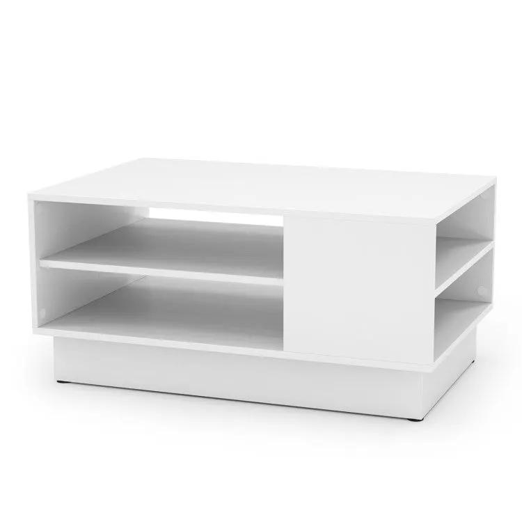 5-Piece Modern Living Room Furniture Set: Side table+Coffee table+Console table+Bookcase+Corner shelf by DirectDeals