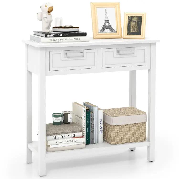 5-Piece Modern Living Room Furniture Set: Side table+Coffee table+Console table+Bookcase+Corner shelf by DirectDeals