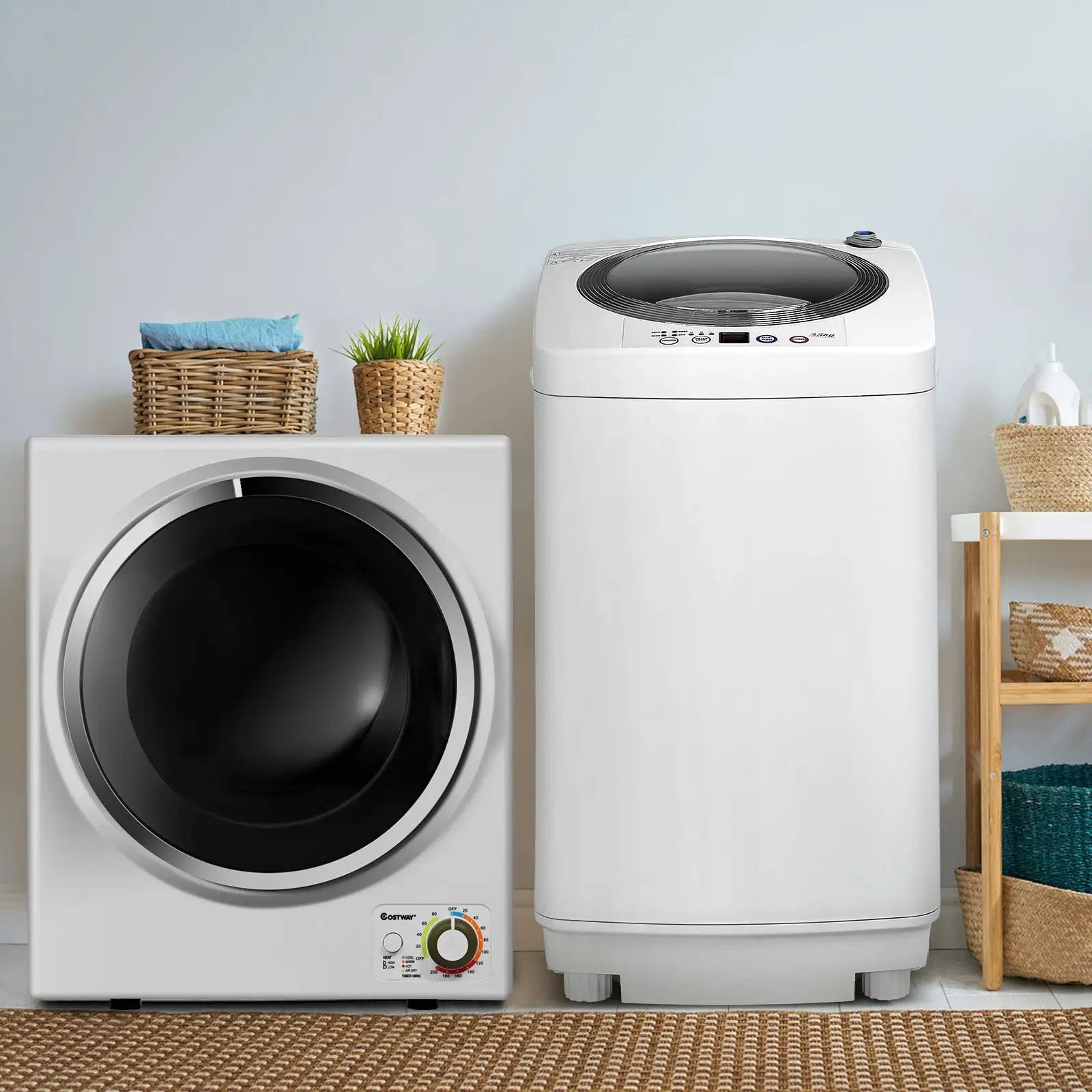 Electric Laundry Dryer and Full-Automatic Washing Machine Combo by DirectDeals