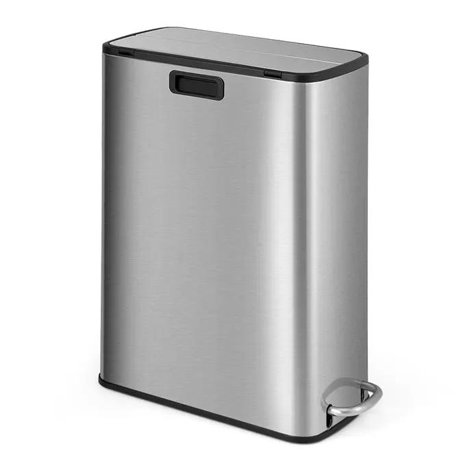 Kitchen Organization with 4-Tier Kitchen Microwave Storage Rack and Trash Can by DirectDeals