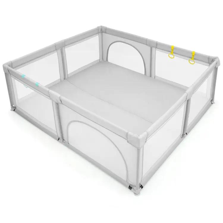 Wooden Baby Walker and Large Infant Playpen Bundle by DirectDeals