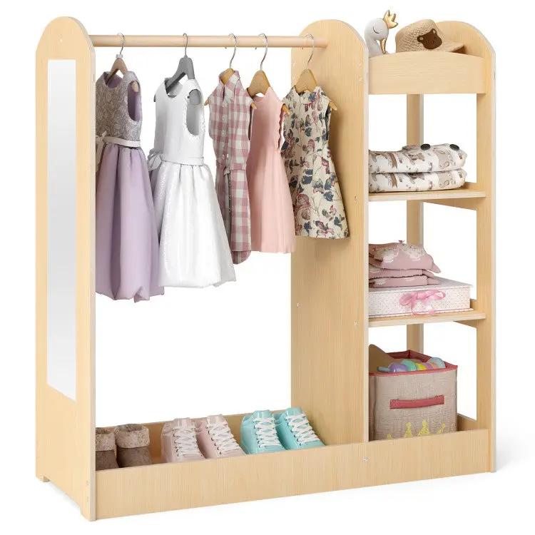 Kids Room Set: Recliner + Natural Study Desk & Chair + 4-ft Christmas Tree + Natural Dress-Up Storage by DirectDeals