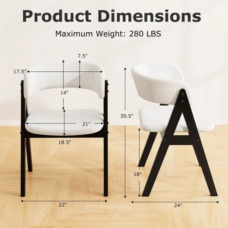 3-Piece Mid-Century Dining Set with 36‚Äù Round Pedestal Table and 2 Sherpa Upholstered Chairs by DirectDeals