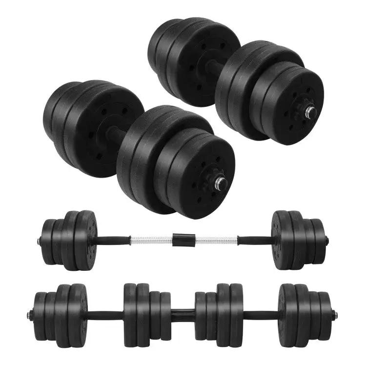 Fitness Room Set: Dumbbell Weight Set+3-in-1 3HP Folding Treadmill by DirectDeals