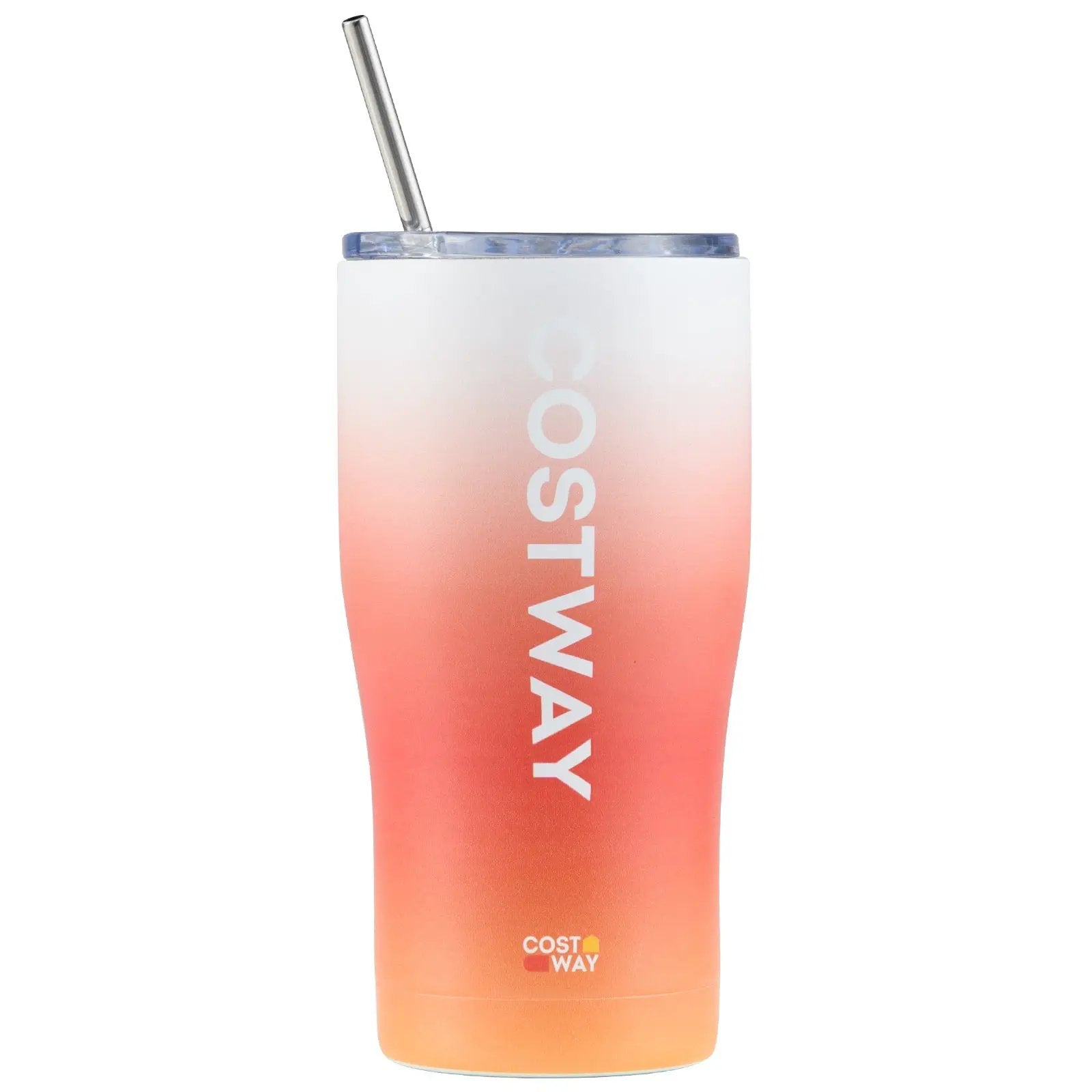 Costway Stainless Steel Tumbler with Lid and Metal Straw by DirectDeals