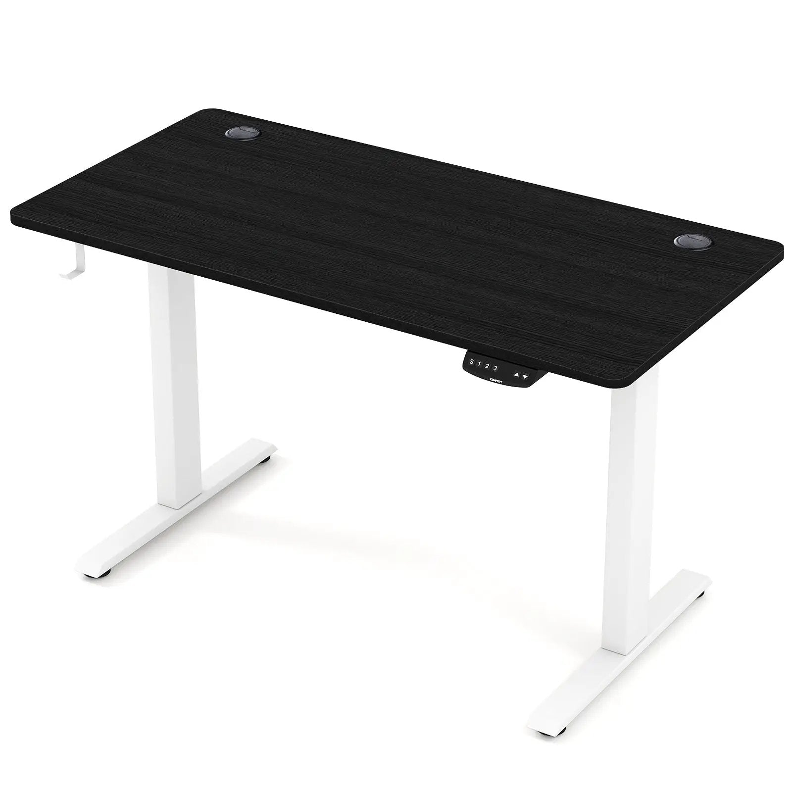 Electric Standing Desk Height Adjustable with 3 Memory Heights Black by DirectDeals