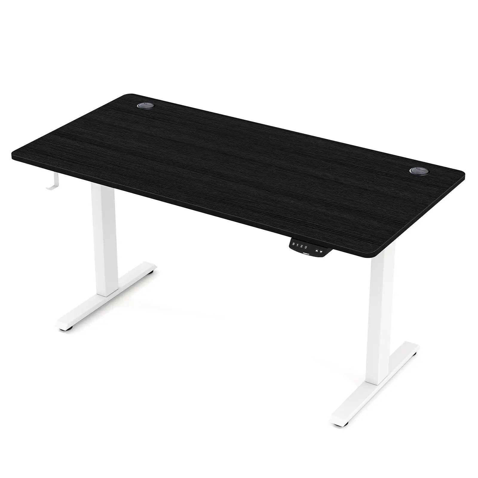 Electric Standing Desk Height Adjustable with 3 Memory Heights Black by DirectDeals