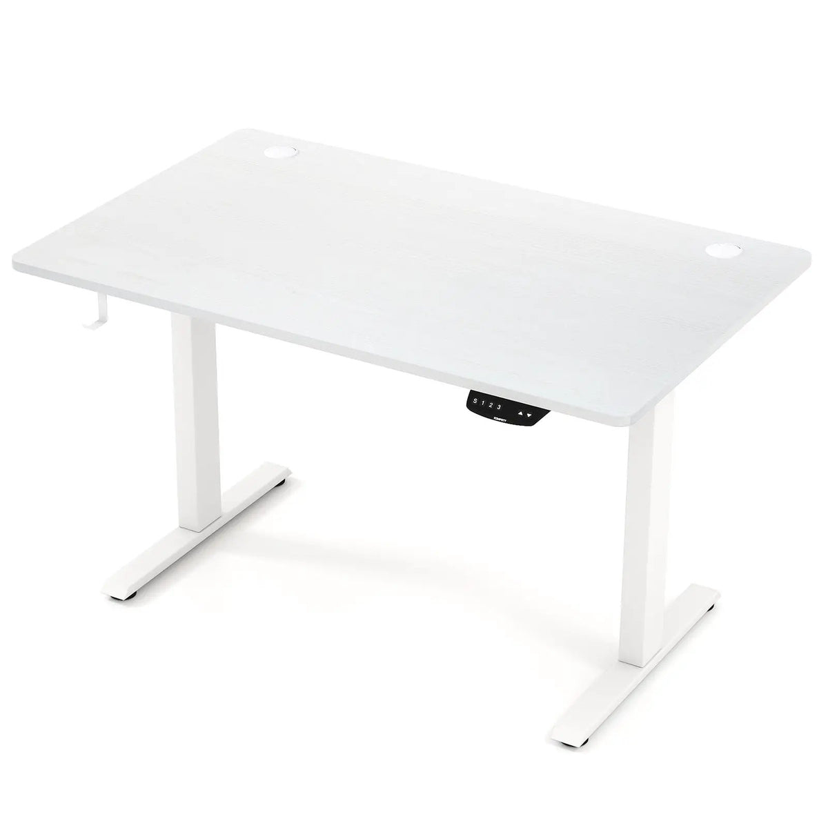 Electric Standing Desk Height Adjustable with 3 Memory Heights White by DirectDeals