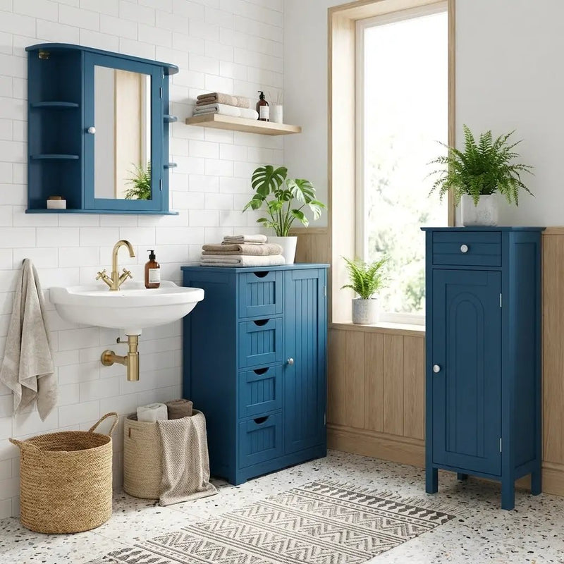 Bathroom Cabinets - Prussian Blue Collection by DirectDeals
