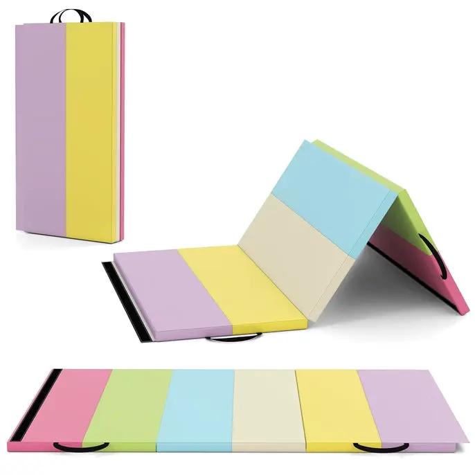 Yoga Set: Gymnastics Mat+Folding Gymnastics Balance Beam by DirectDeals