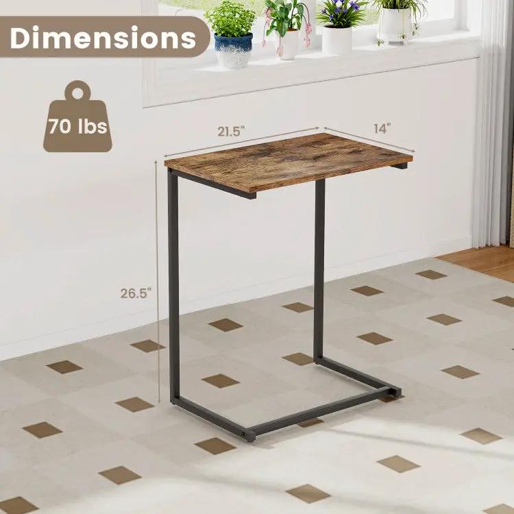 14-Position Adjustable Floor Chair & C-Shaped End Table Set by DirectDeals